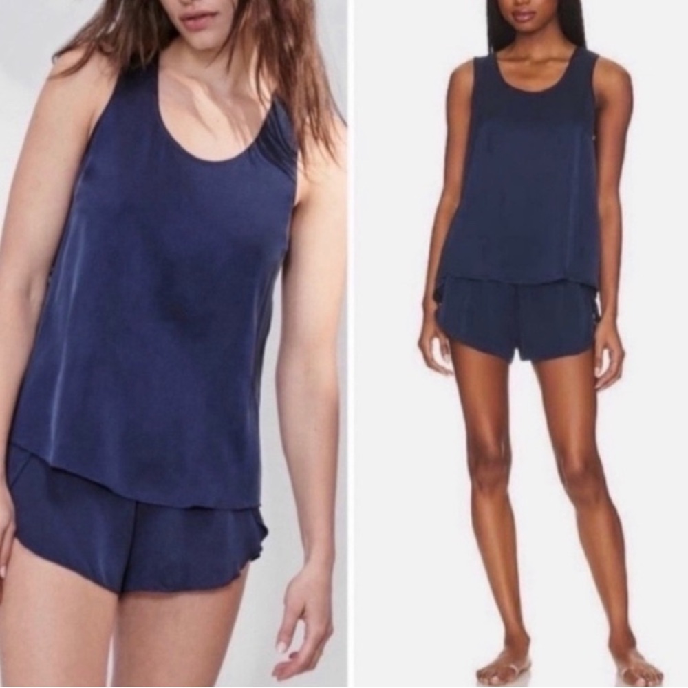 LUNYA 100% Silk Boxers & Tank Set, Small